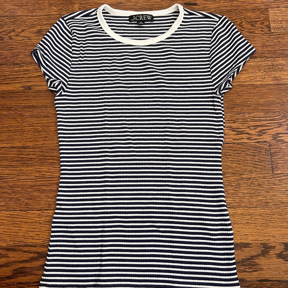 J Crew striped short sleeve